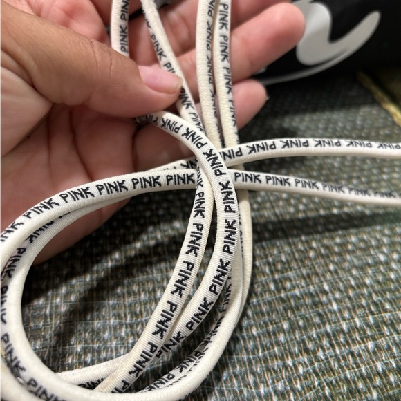 Victoria's Secret Pink Drawstring Bag - Black and Gray - Picture 6 of 7